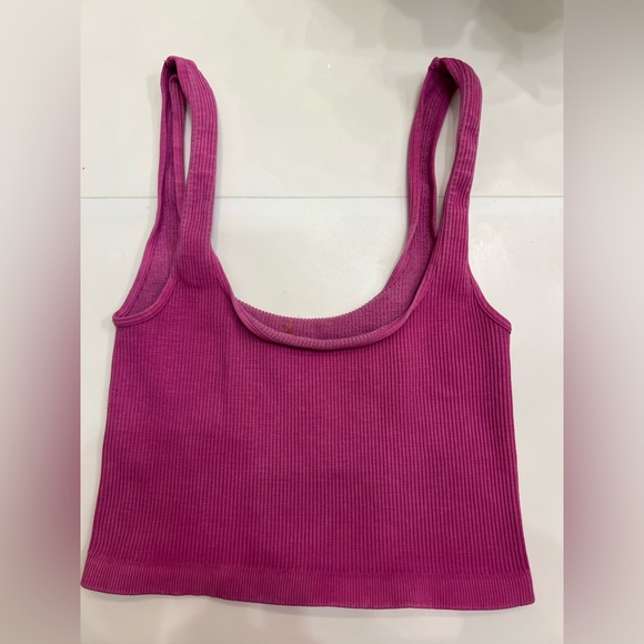 Free People square neck crop top / sports bra - Picture 2 of 2
